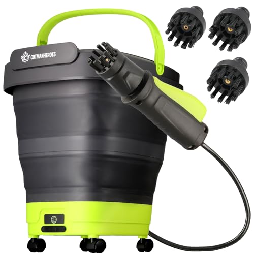 【CUTMAN HEROES 清掃業界レベルの高性能スペック|プロ清掃会社でも使用】高圧洗浄機 軽量 コードレス 家庭用 ポータブル 折りたたみ キャスター付き ベランダ 玄関 大掃除 網戸 自転車 洗車 掃除 アウトドア 電動ブラシ3種付属 バッテリー搭載 USB充電 2025冬モデル 年末年始 大掃除